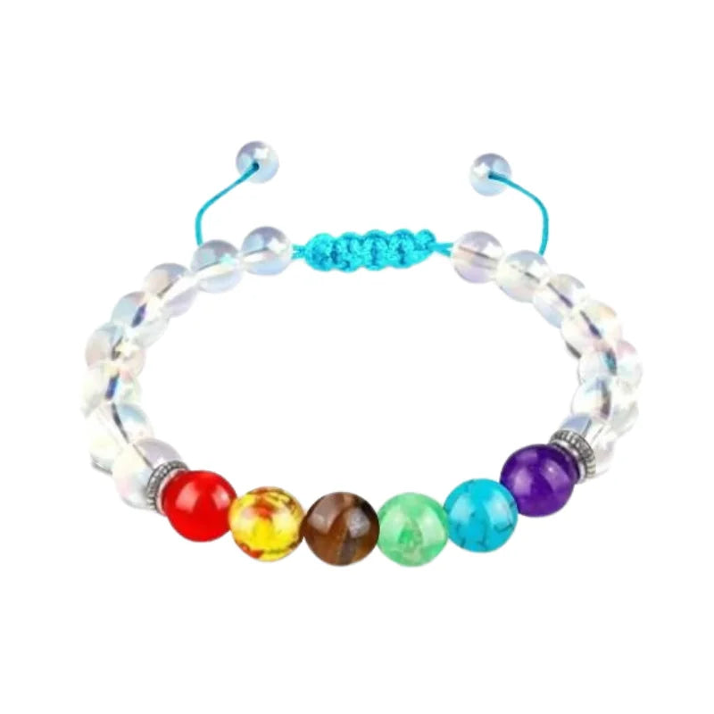 Pulsera 7 chakras hechas a mano para hombres, mujeres y niños.