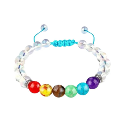 Pulsera 7 chakras hechas a mano para hombres, mujeres y niños.