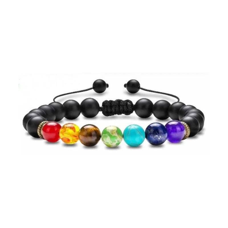 Pulsera 7 chakras hechas a mano para hombres, mujeres y niños.