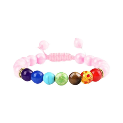 Pulsera 7 chakras hechas a mano para hombres, mujeres y niños.