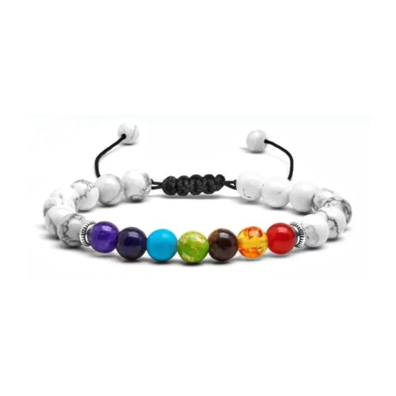 Pulsera 7 chakras hechas a mano para hombres, mujeres y niños.