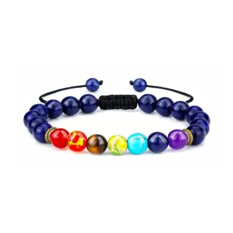 Pulsera 7 chakras hechas a mano para hombres, mujeres y niños.