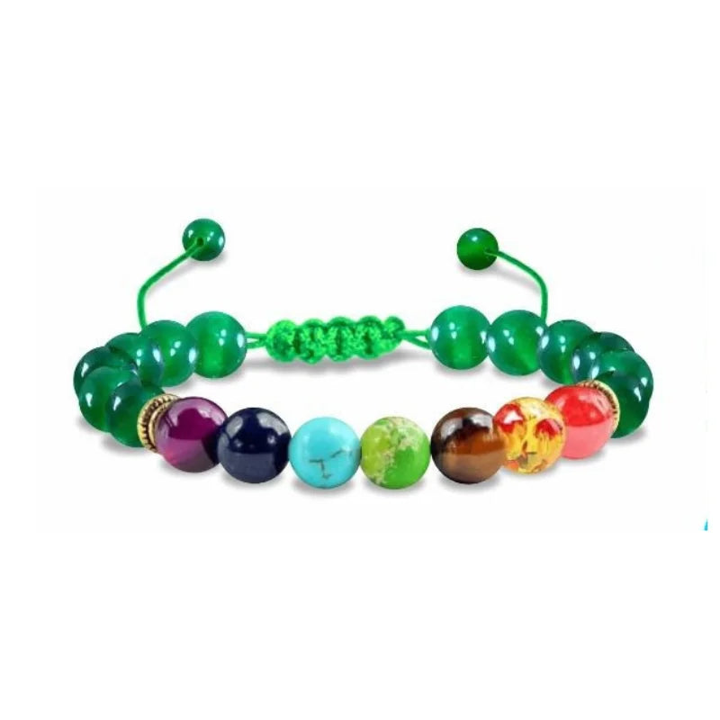 Pulsera 7 chakras hechas a mano para hombres, mujeres y niños.